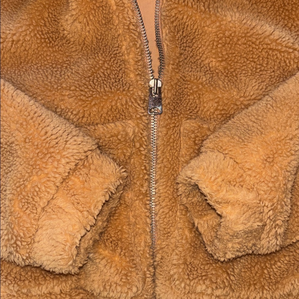 Urban Outfitters Teddy🧸 Crop Bomber Jacket, Size Small - Picture 5 of 16